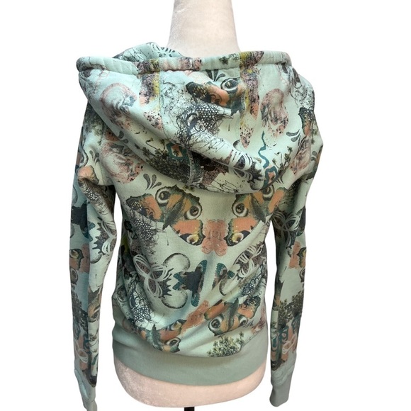 ARITZIA TNA Butterfly blue Zip UP Hoodie Size S - Picture 5 of 15